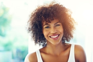 young woman smiling